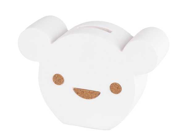 Sparkasse Bär weiss/braun